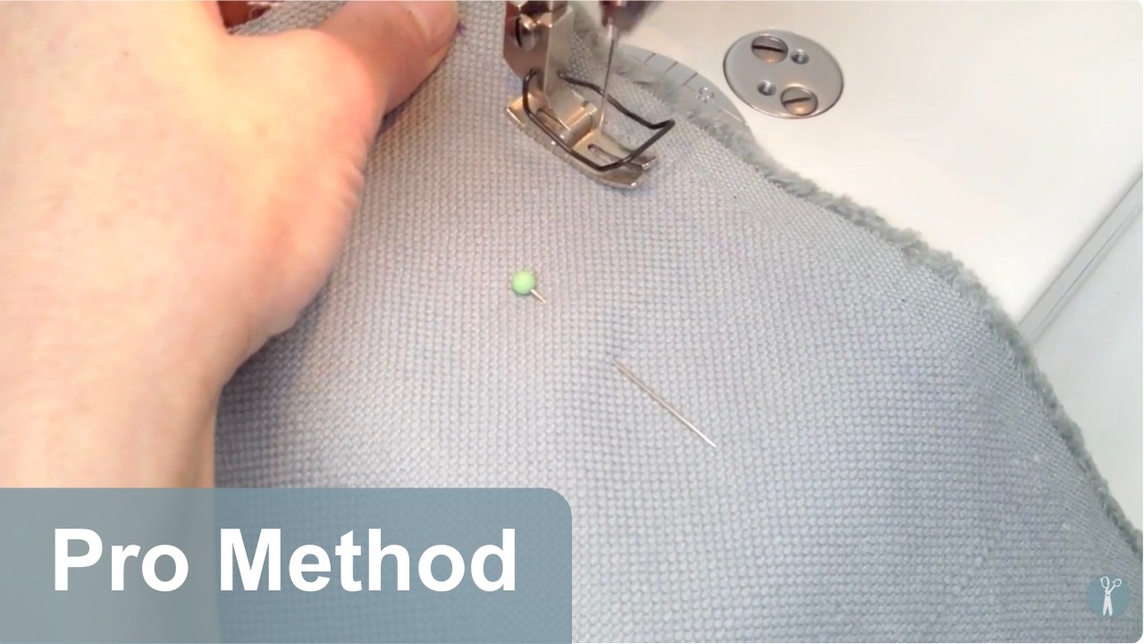 Joining Plain Fabric making a lined curtain