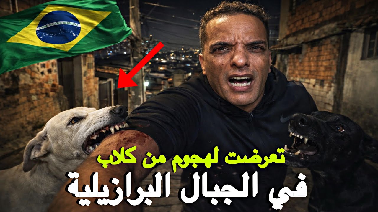 لم أتخيل أن أول ليلة في هذه المدينة الجبلية بالبرازيل ستكون بهذا الرعب… هجوم كلاب في أخطر فافيلا 🇧🇷�