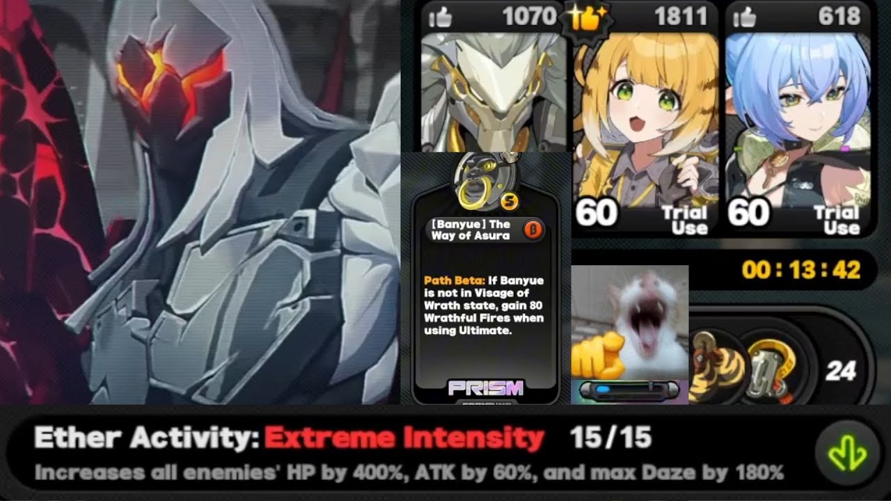 Hollow Zero - Lost Void Difficulty 15 with trial use Banyue/Jufufu/Lucia (Zenless Zone Zero)
