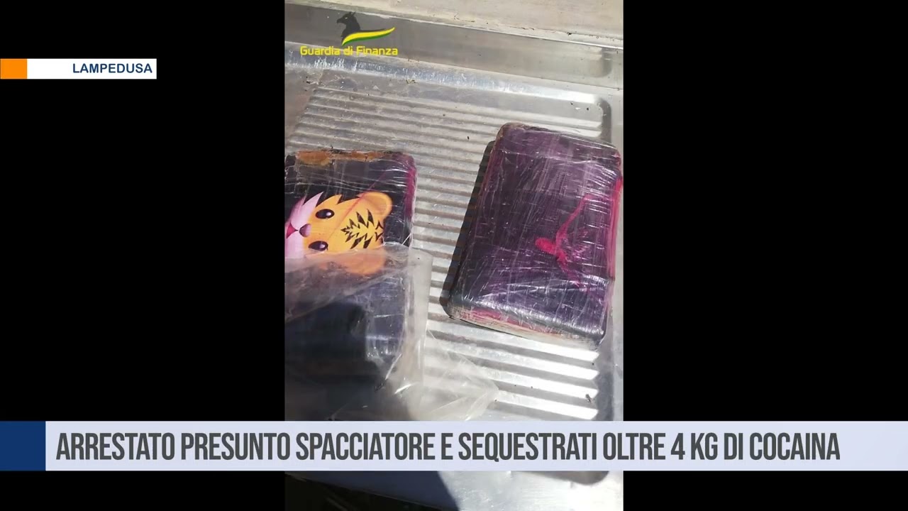 Lampedusa. Arrestato presunto spacciatore  e sequestrati oltre 4 kg di cocaina
