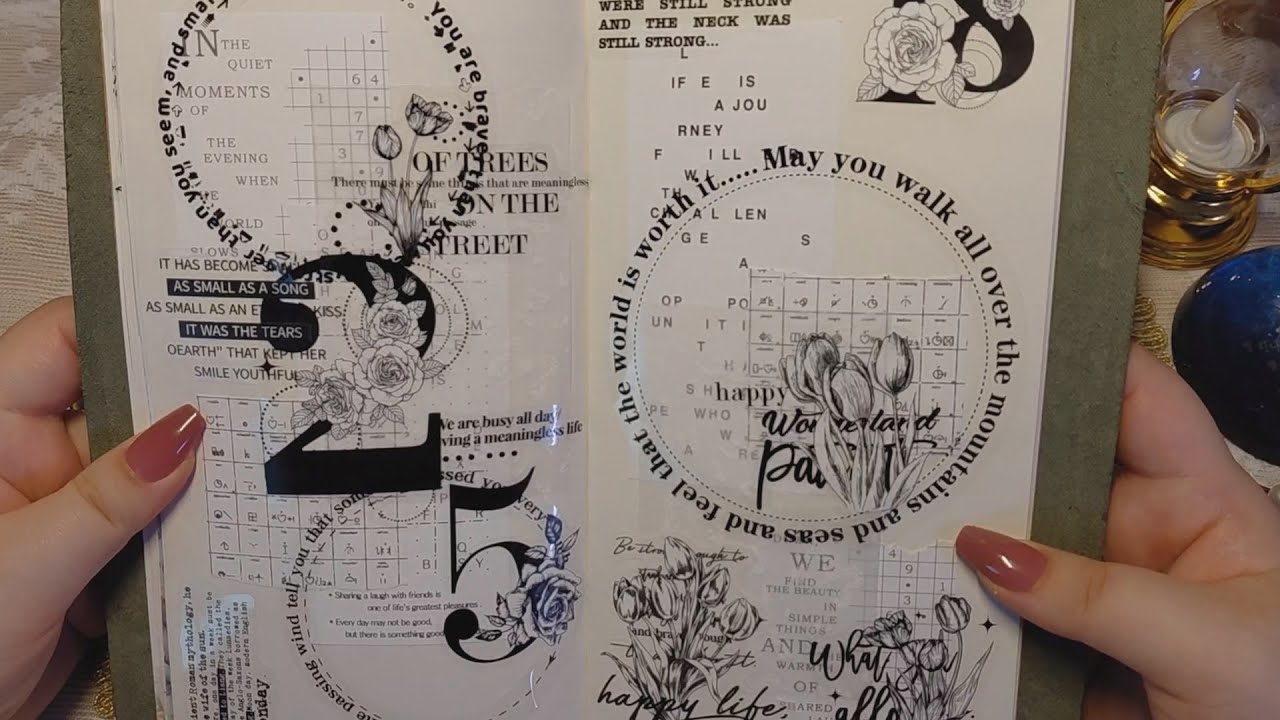 블랙 테마 감성 다꾸 #journaling #scrapbooking