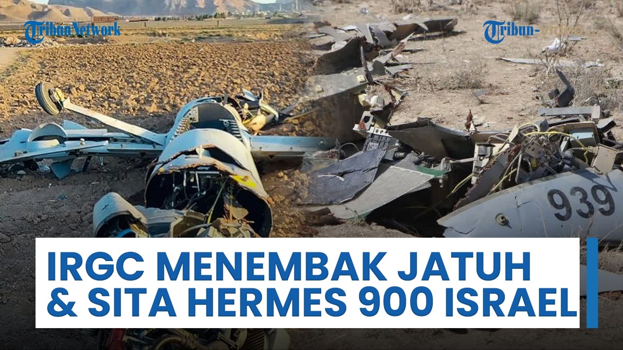 IRGC Tembak Jatuh & Sita Drone Hermes 900 Israel: Musuh Gagal Laksanakan Misi Tempur di Zona Perang