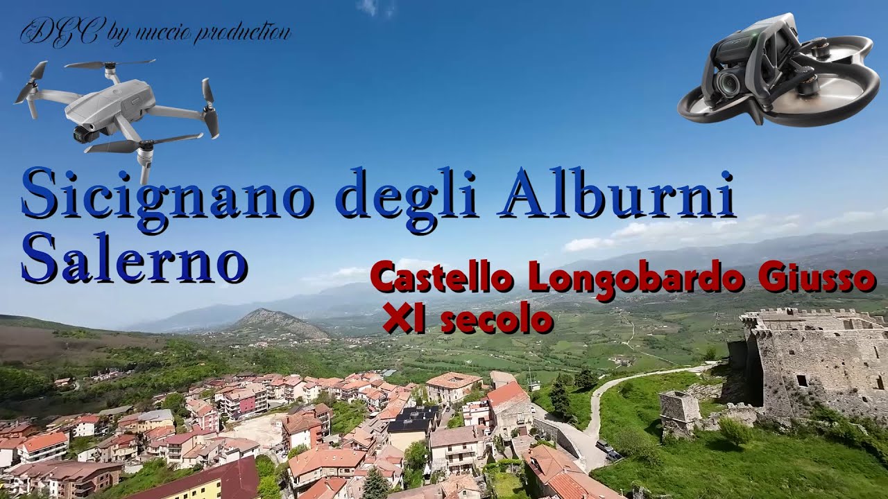 Sicignano degli Alburni-Castello Giusso-Salerno-#cilento-aerial images-DJI