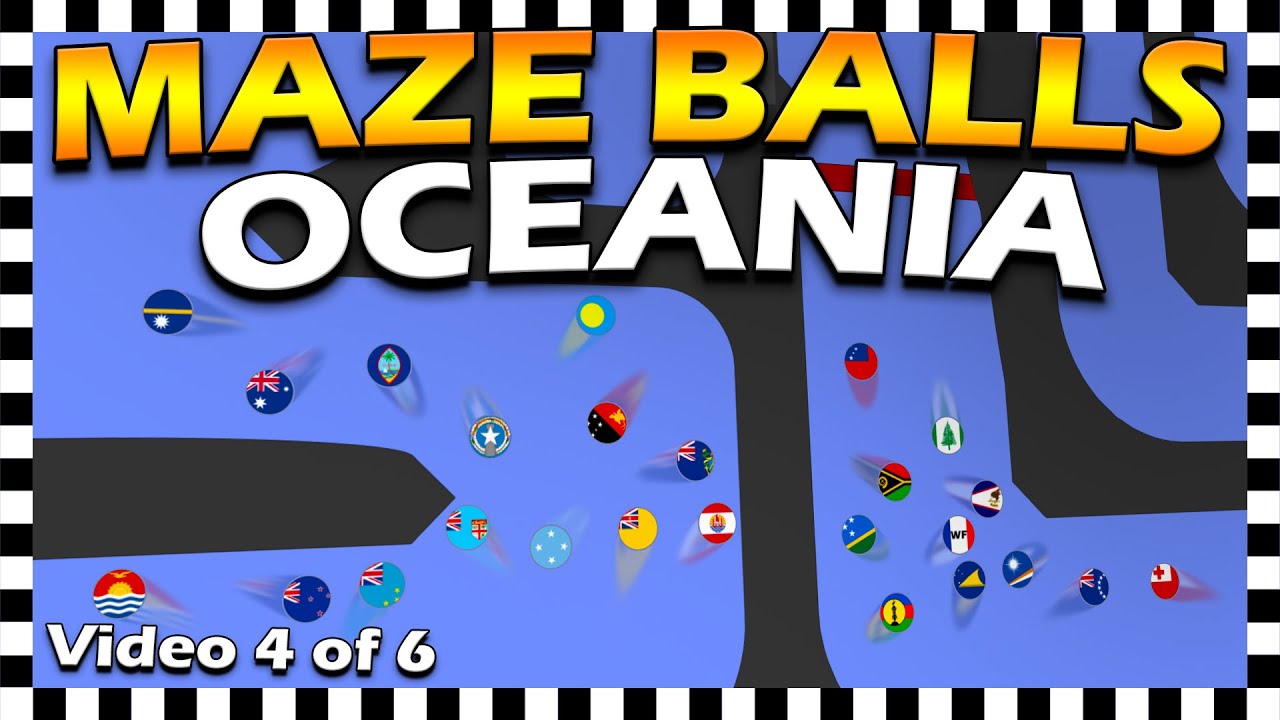 Country Maze Balls Oceania - Marble Race