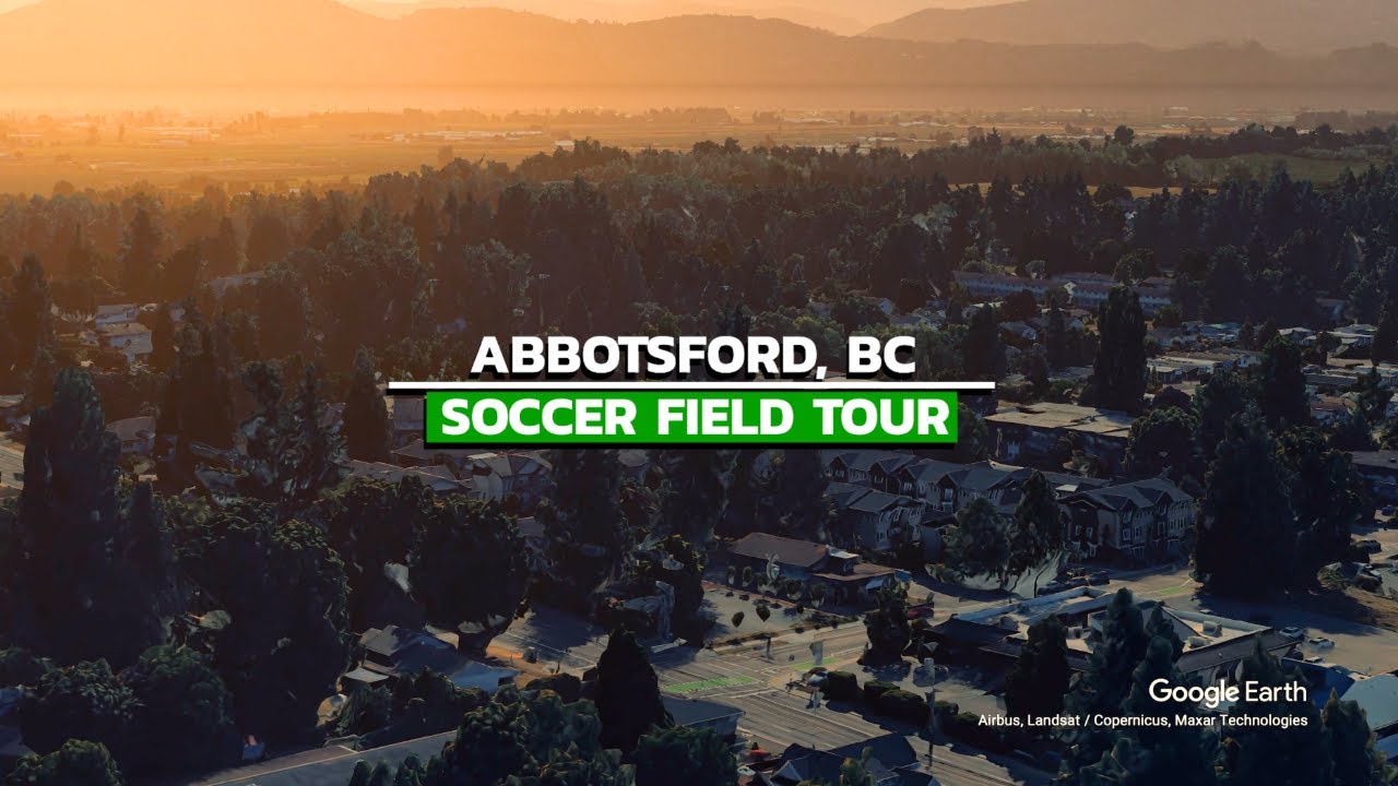 Abbotsford Soccer Fields (Google Earth Studio tour)