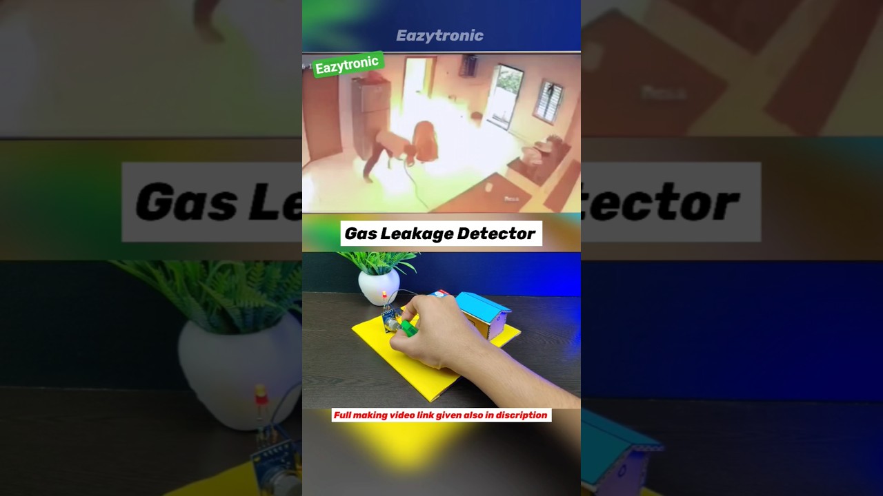 Gas Leakage Detector without Arduino #gasleakagesensor #mq2 #gas #arduinoideas #arduinoprojects #diy