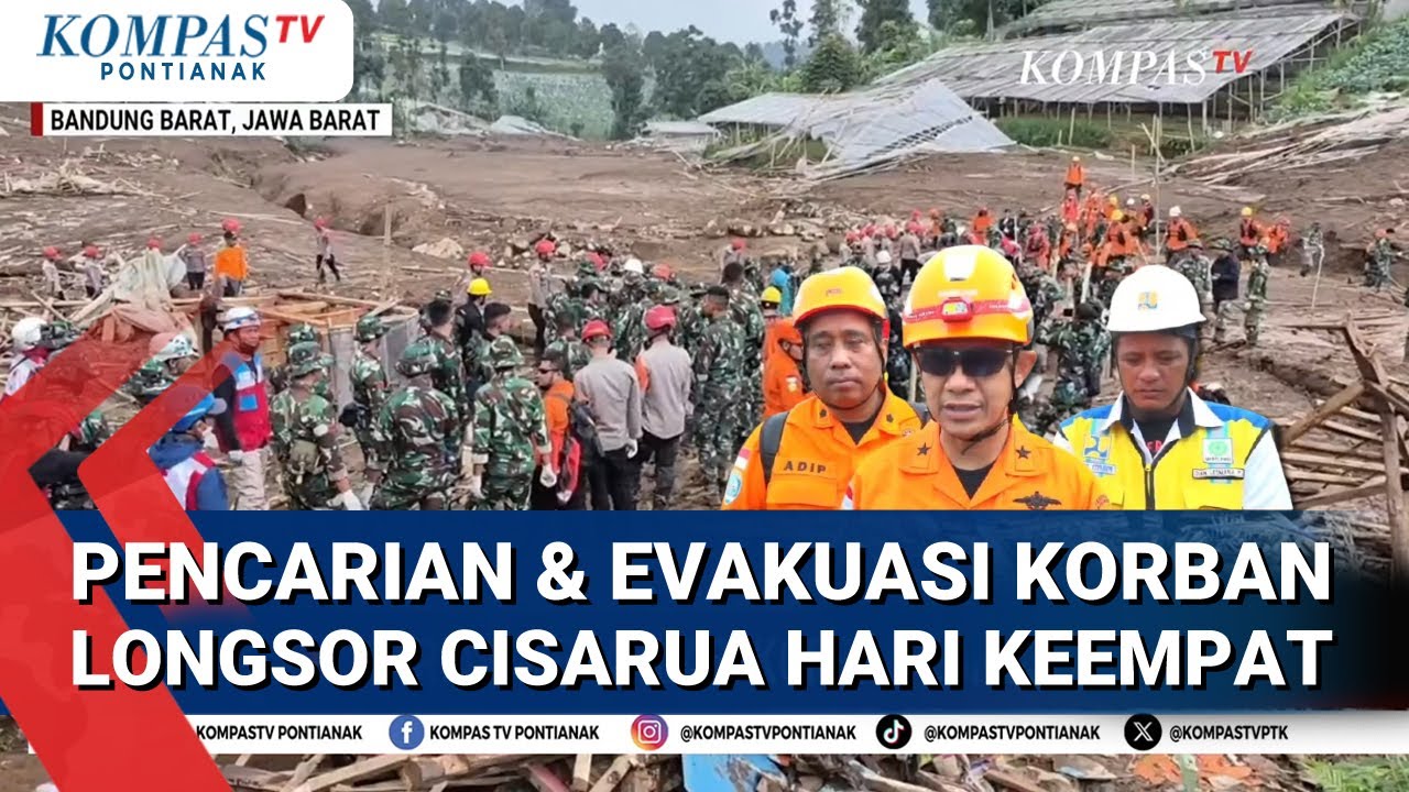 Breaking News-Pencarian & Evakuasi Korban Longsor Cisarua Hari Keempat