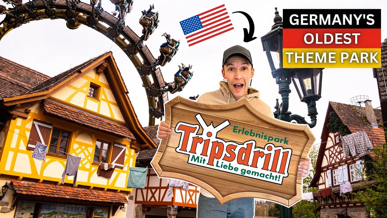 🎢 Erlebnispark Tripsdrill | Americans visit Germany's OLDEST theme park!