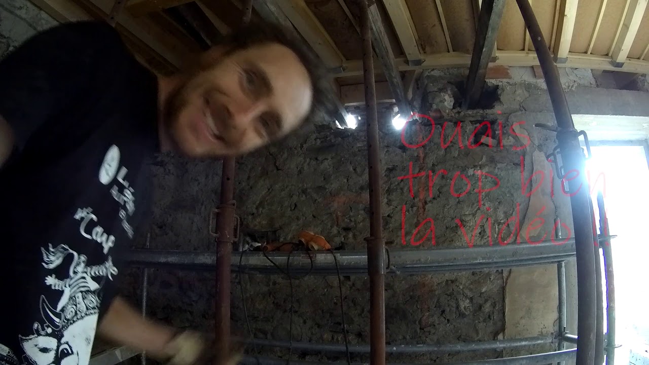 Percement du mur en pierre 1/3 EP08 Renovation écologique