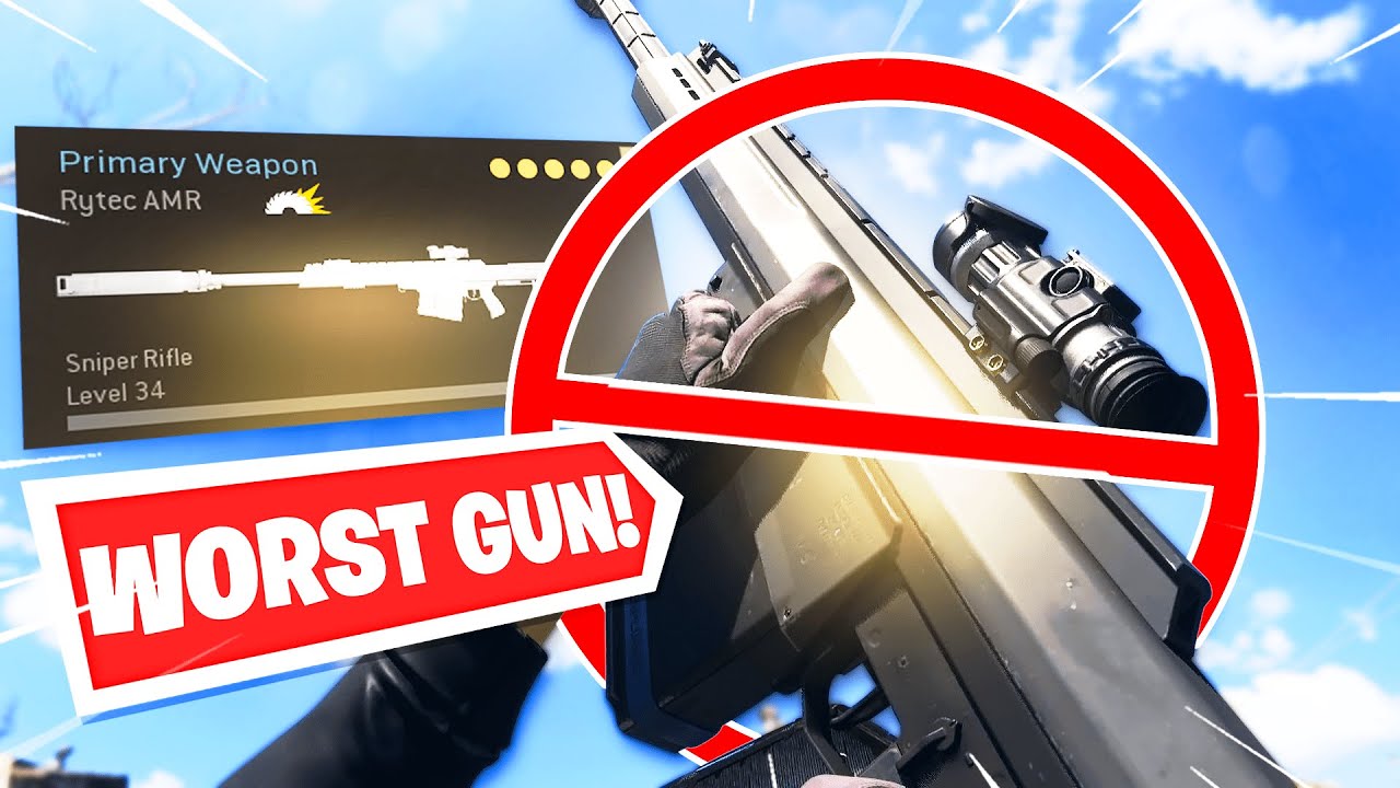 i used the WORST sniper in warzone lol