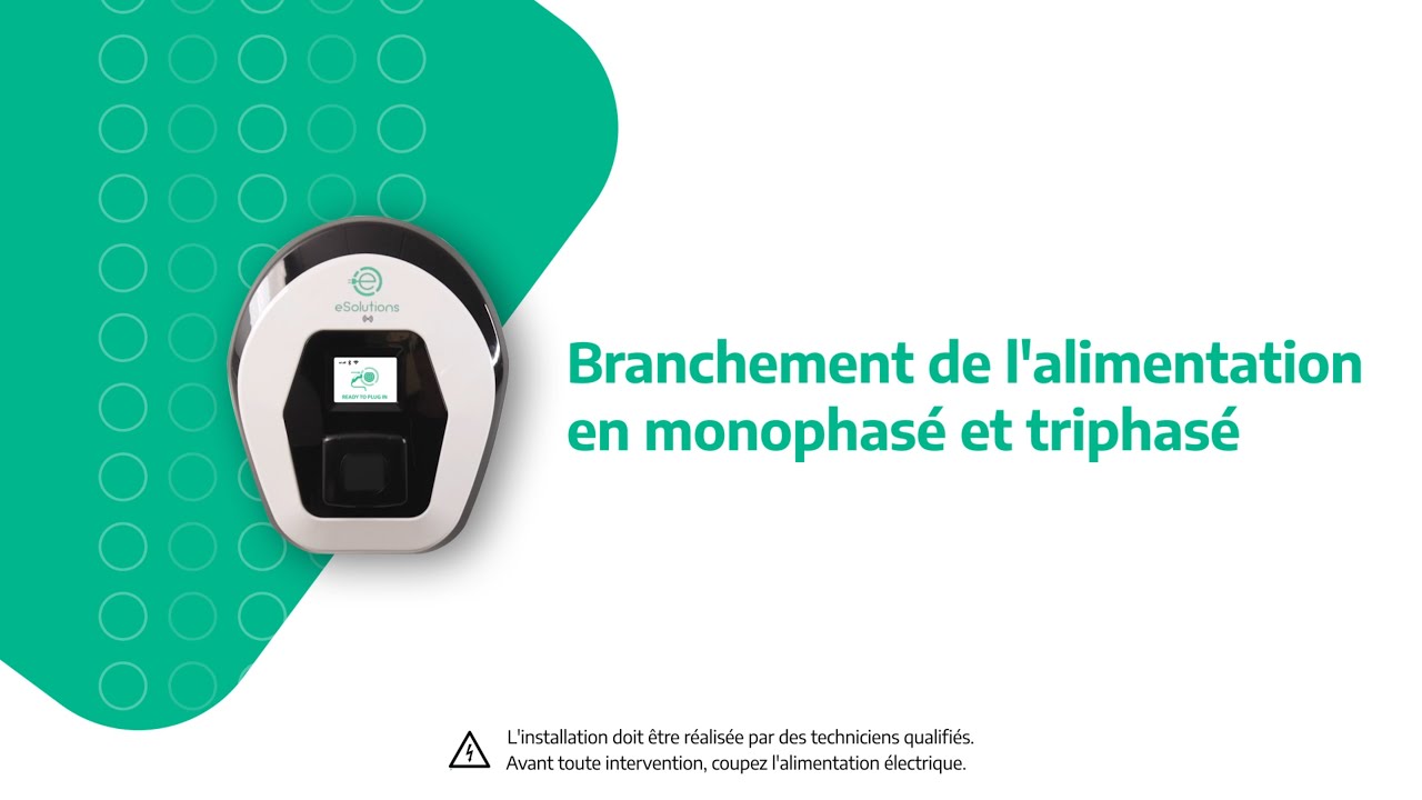 eProWallbox: Branchement de l'alimentation en monophasé et triphasé