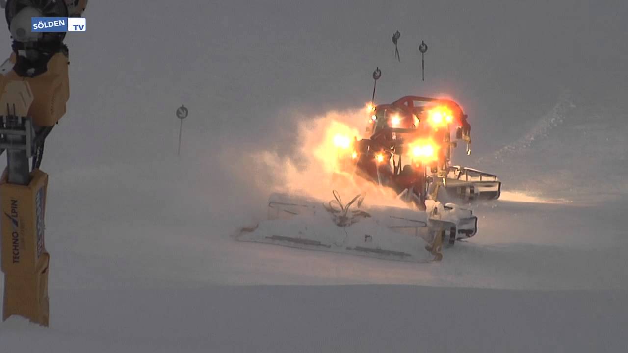 Pistenpräparierung in Sölden
