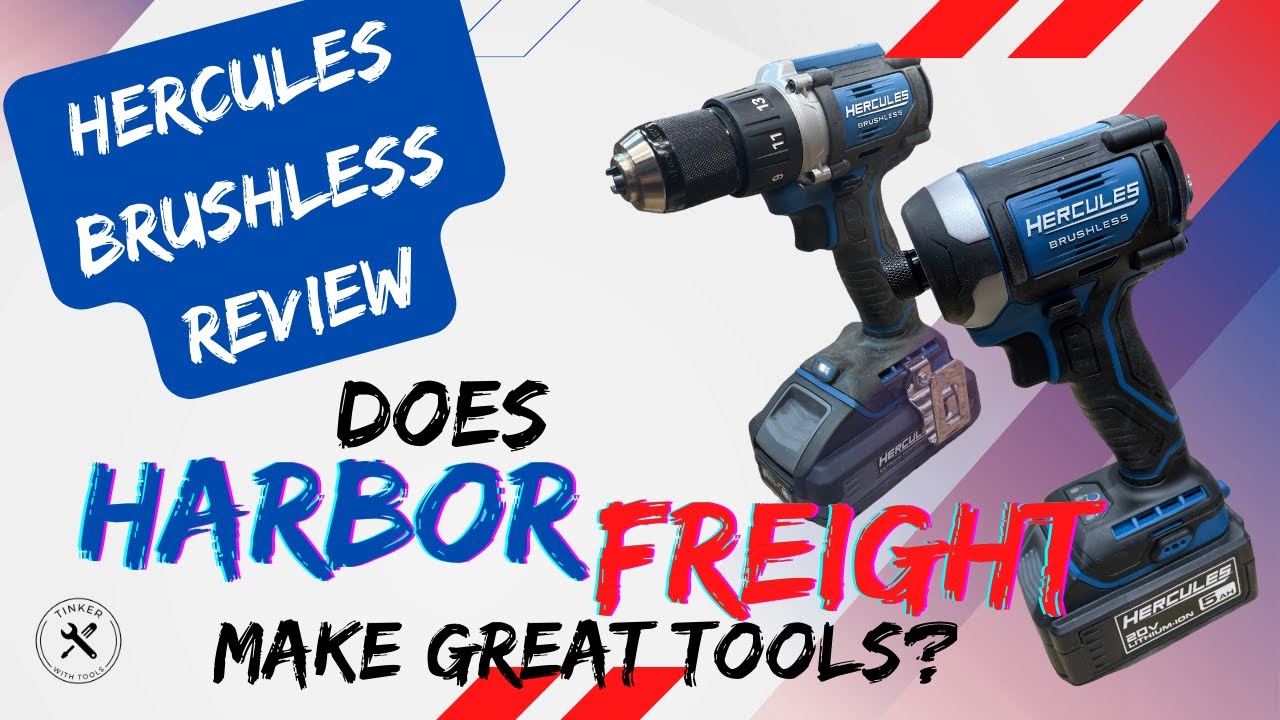 Hercules Pro Grade? Обзор бесщёточной дрели и ударной установки Harbor Freight Hercules