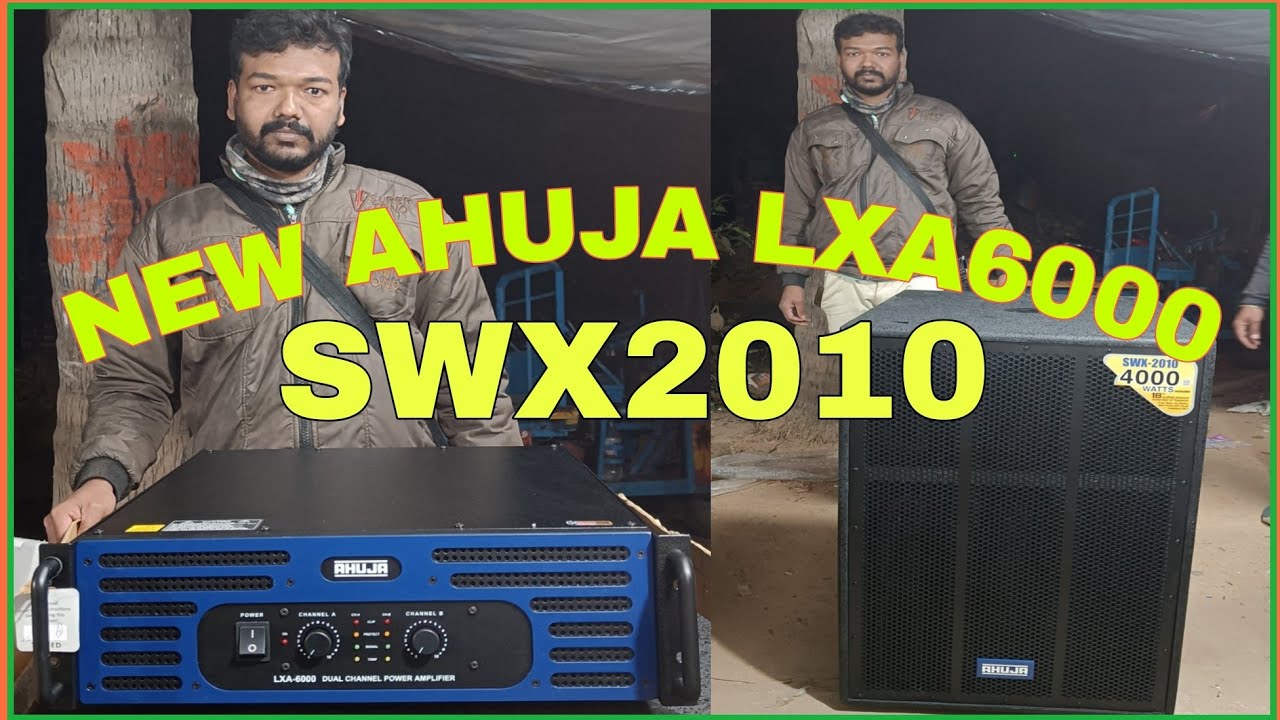 NEW AHUJA LXA 6000 AMPLIFIER AND SWX2010 SUBWOOFER BASS 🔊 DELIVERY AT HOOGHLY BINOGRAM ❤️ 
