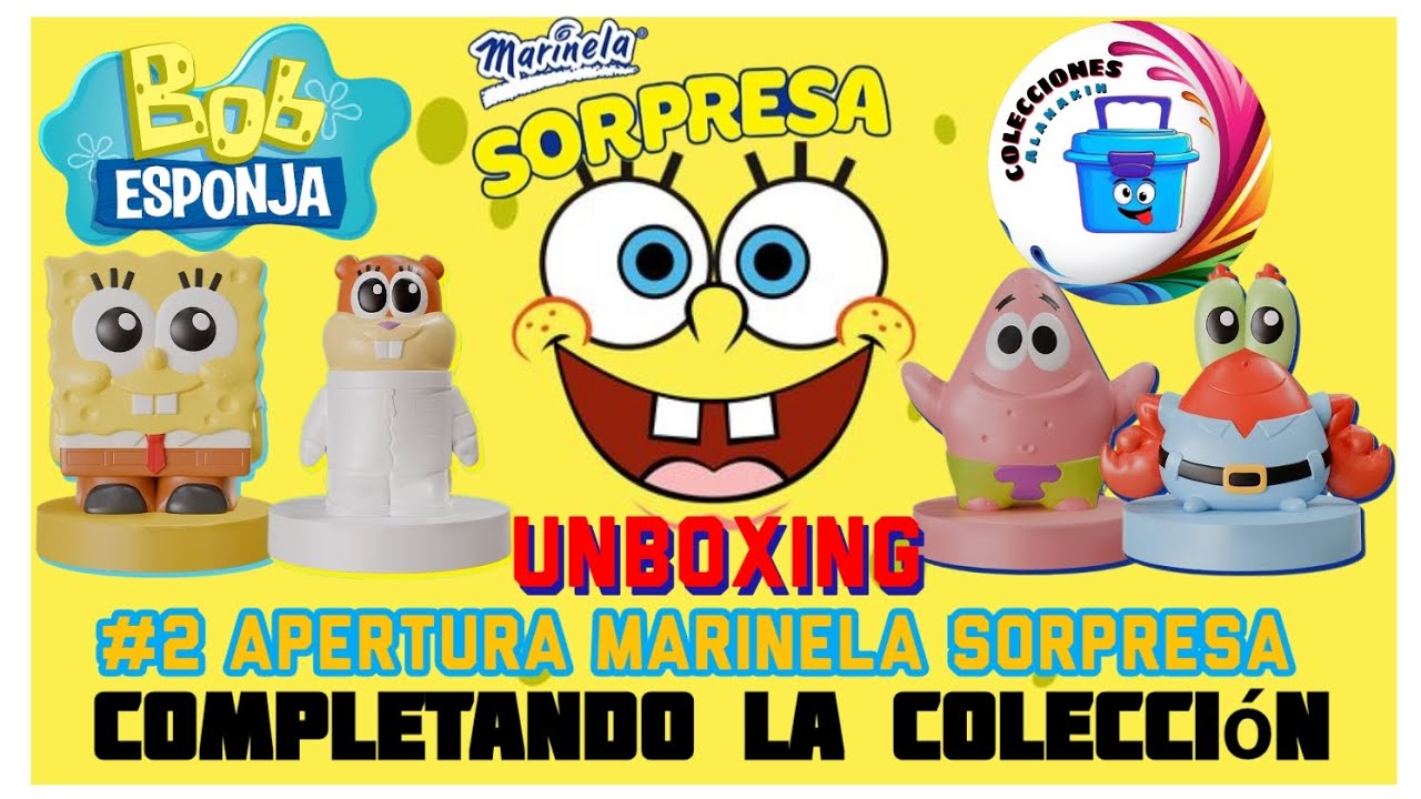 Nueva APERTURA Colección BOB ESPONJA Marinela Sorpresa UNBOXING #bobesponja #vuala #unboxing #toys 