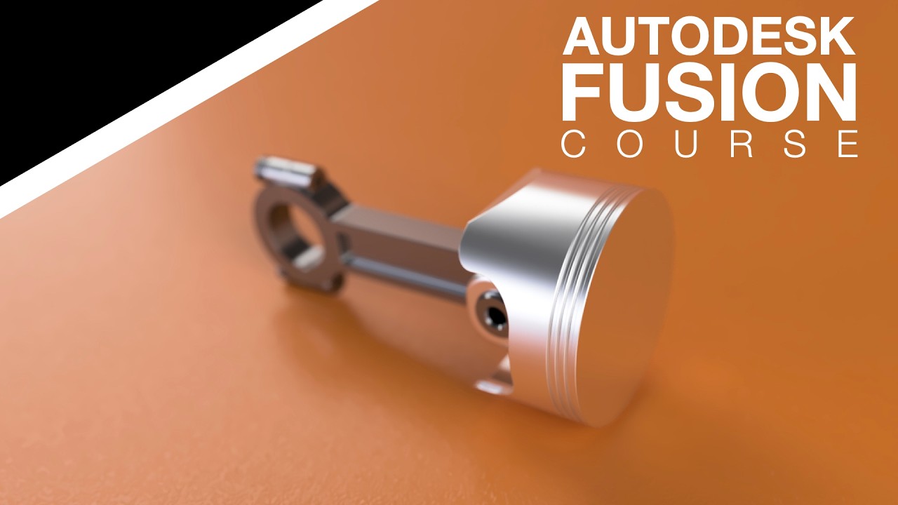 Курс Autodesk Fusion для начинающих - Часть 5 - Двигатель V8 - Сборка поршня и движение (2026)