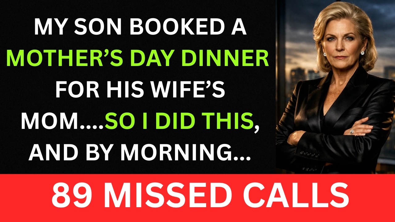 My Son Made a Mother’s Day Reservation — For His Mother-in-Law… So I Canceled His $300 Million Deal