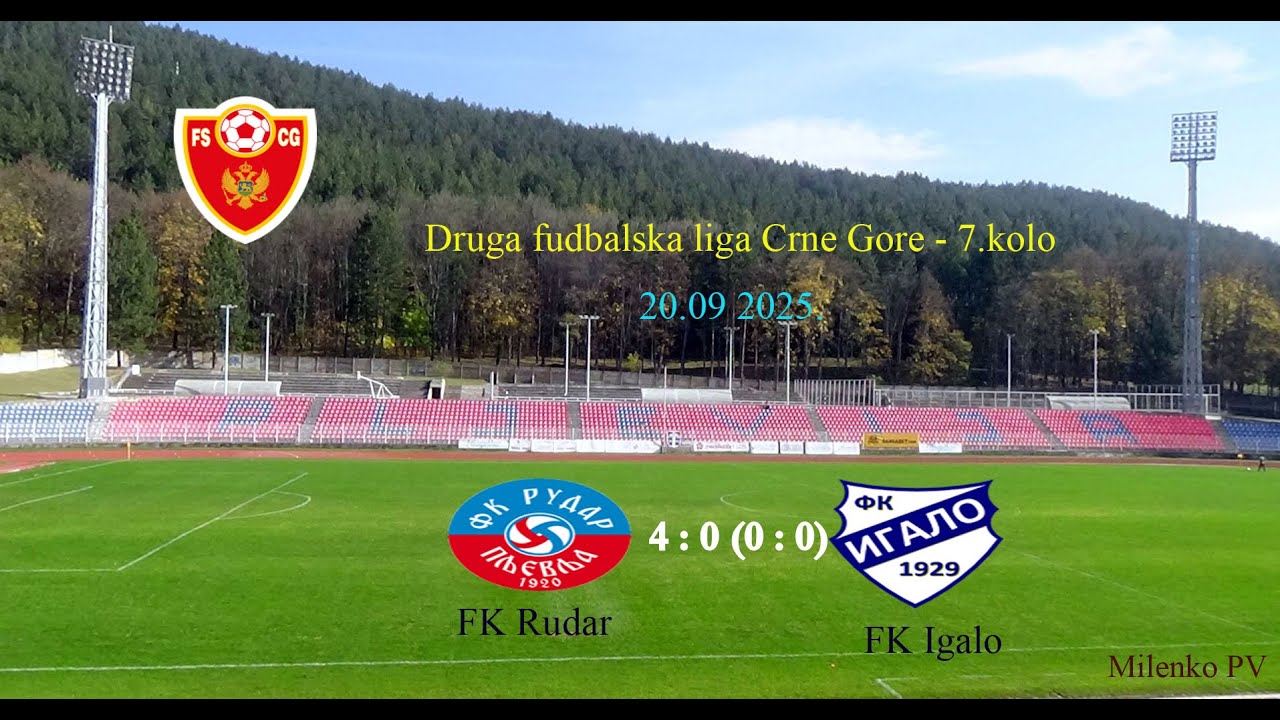 FK Rudar - FK Igalo   4 : 0 (0 : 0)   PRVO POLUVRIJEME