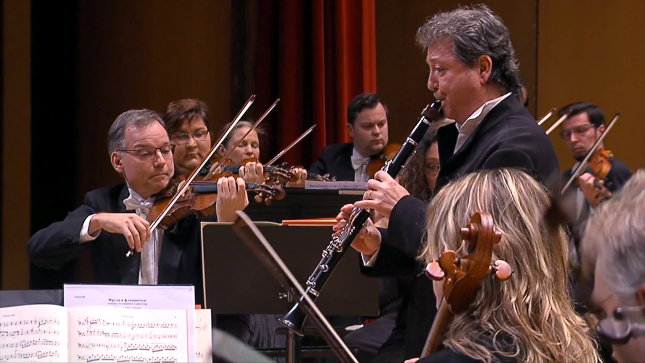 C M von Weber: Concertino for clarinet and orchestra.