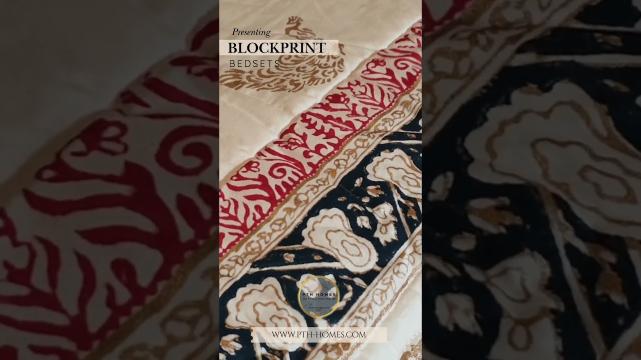Blockprinted Bedsets by PTH HOMES