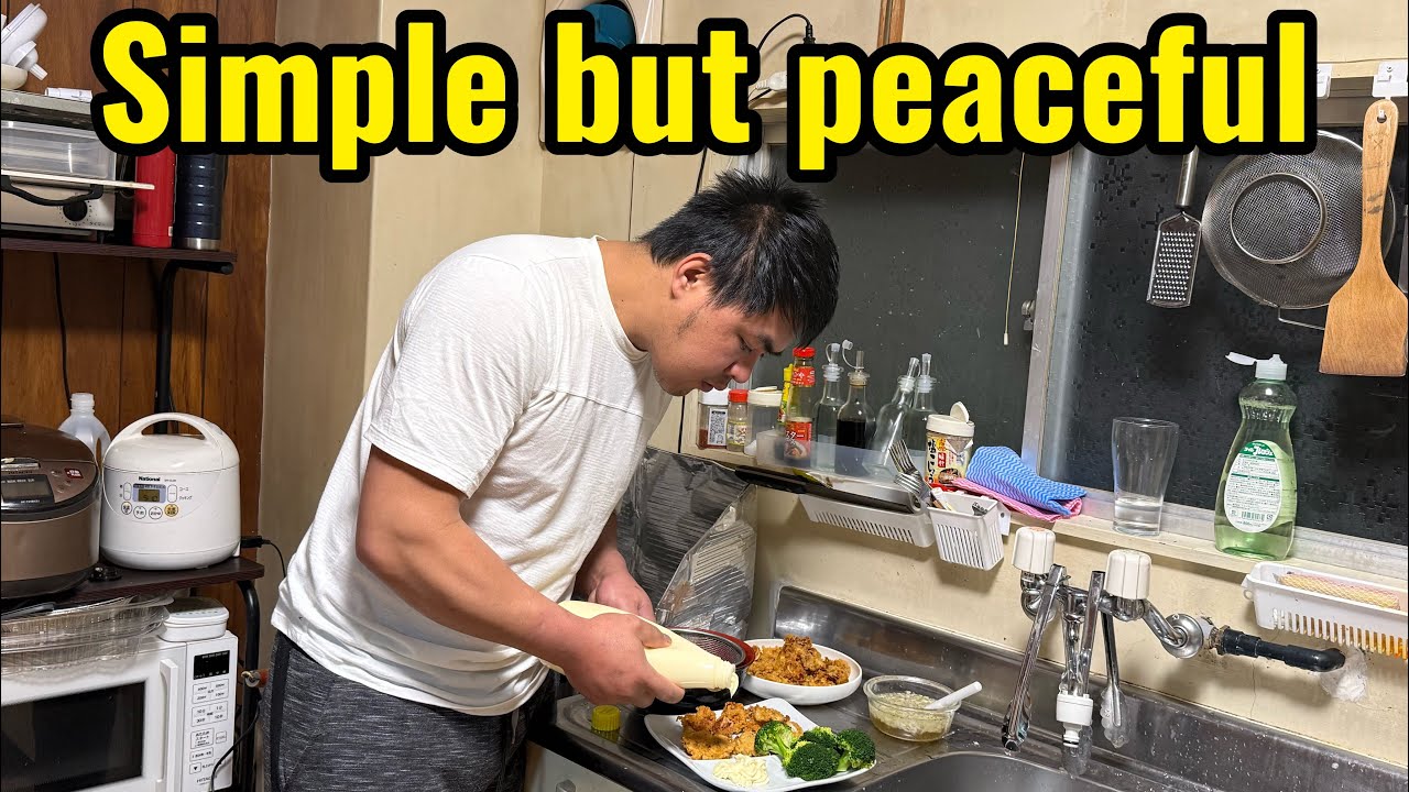 My simple but peaceful day in Japan /cooking my favorite street food/upgrading my balcony/ fishing 