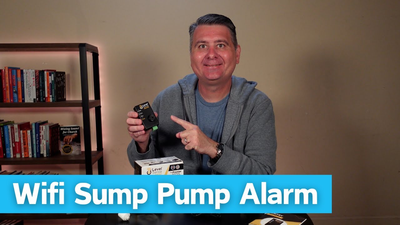 Wifi Connected Sump Pump Alarm with Float Switch - Get Text and Email Notifications