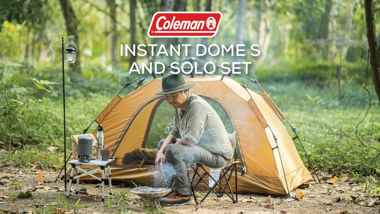 Coleman Instant Dome S and Solo set