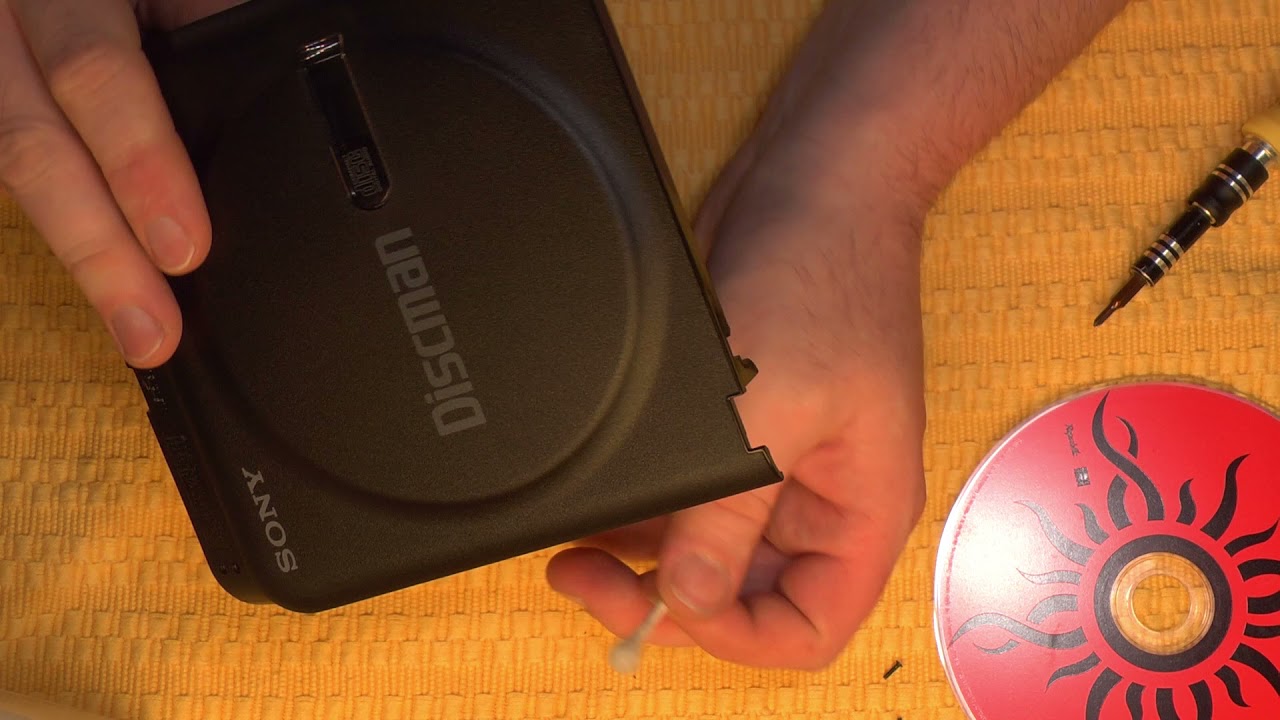 Sony Discman D2 Battery Contact Cleaning