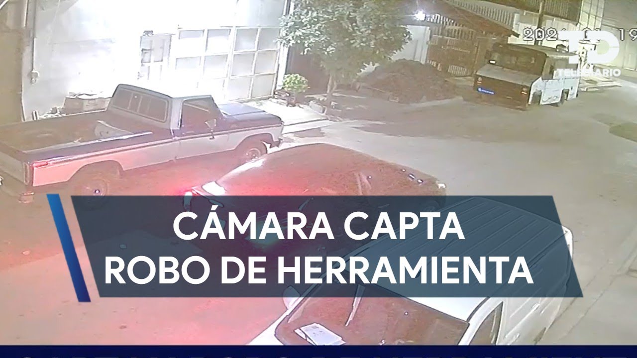 Cámaras de seguridad captan robo de herramientas en la colonia Mirasol en Monterrey