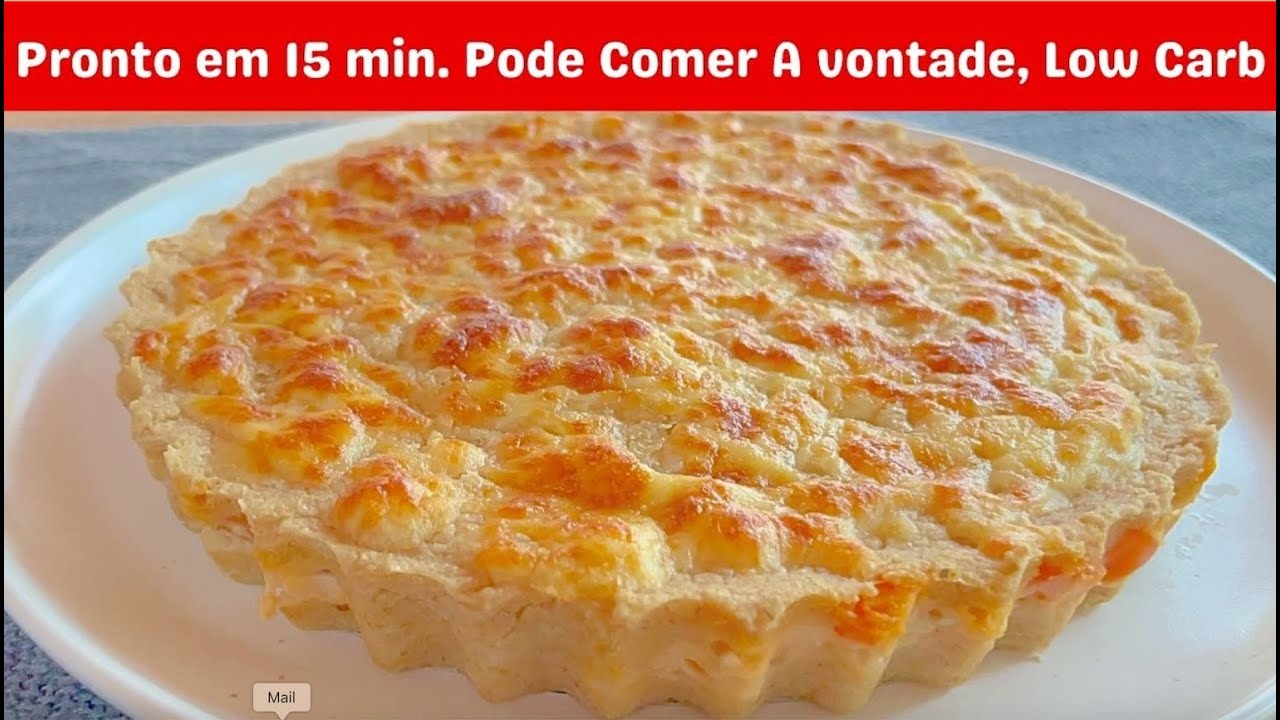 DELICIA PARA COMER SEM CULPA NA DIETA. Massa S&oacute; 2 ingredientes SEM OVO