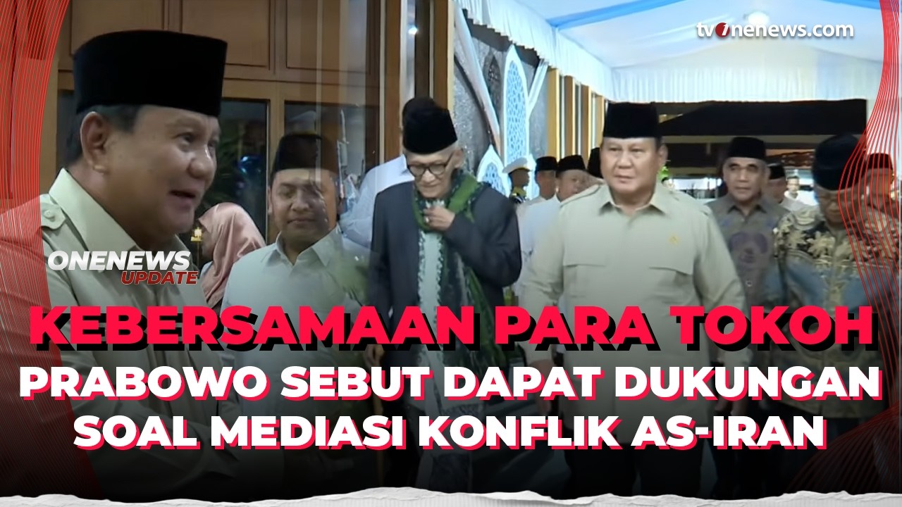 Momen Prabowo Buka Bersama Para Tokoh Islam di Istana | OneNews Update