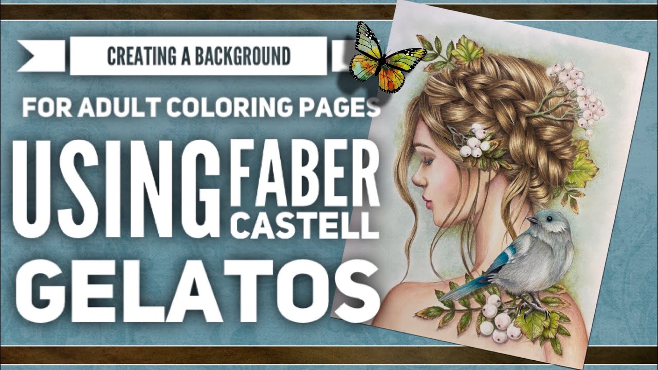 Using Faber Castell Gelatos in Adult Coloring Books