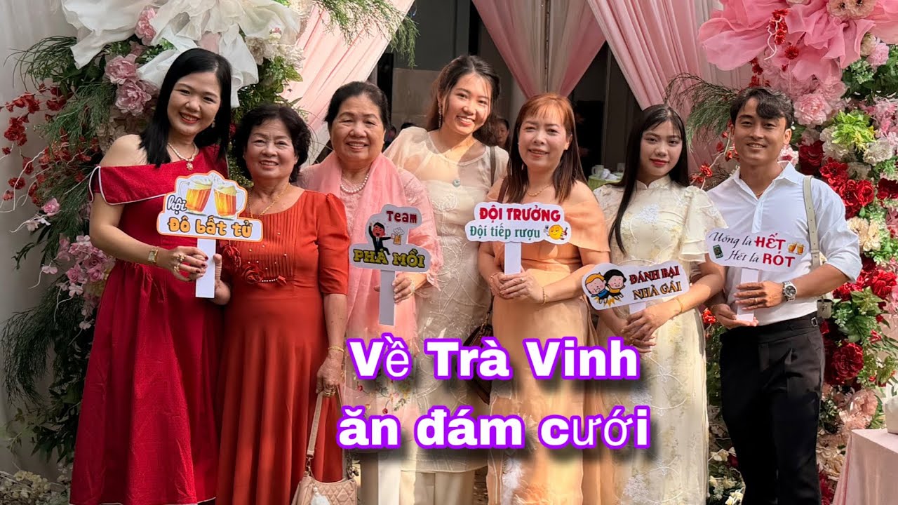 Đi đám cưới nhà bạn ở Trà Vinh @thaophuongcuocsongDaiLoan 