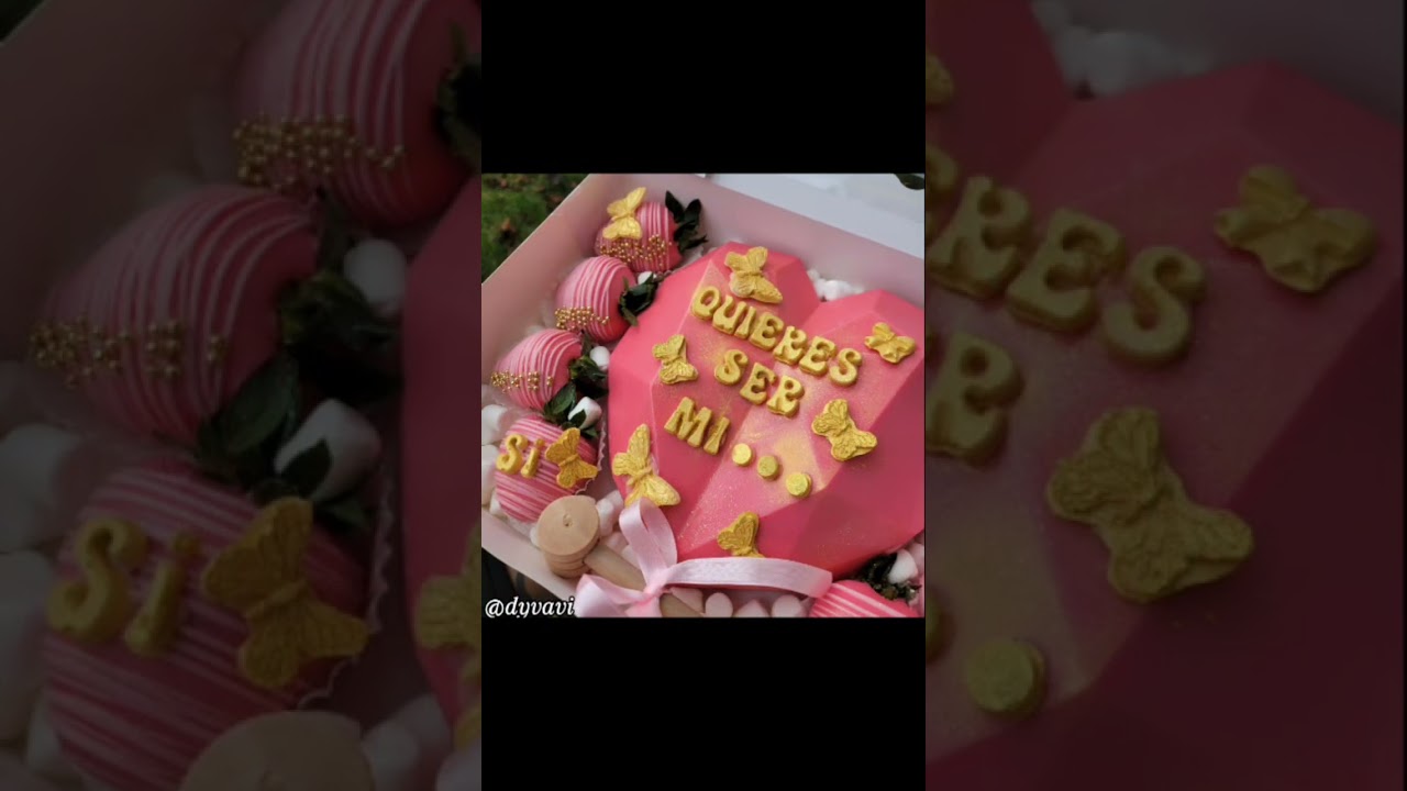 Breakable Heart Box 🩷🍫🍓#smallbuiness #birthdaycake #Breakableheart