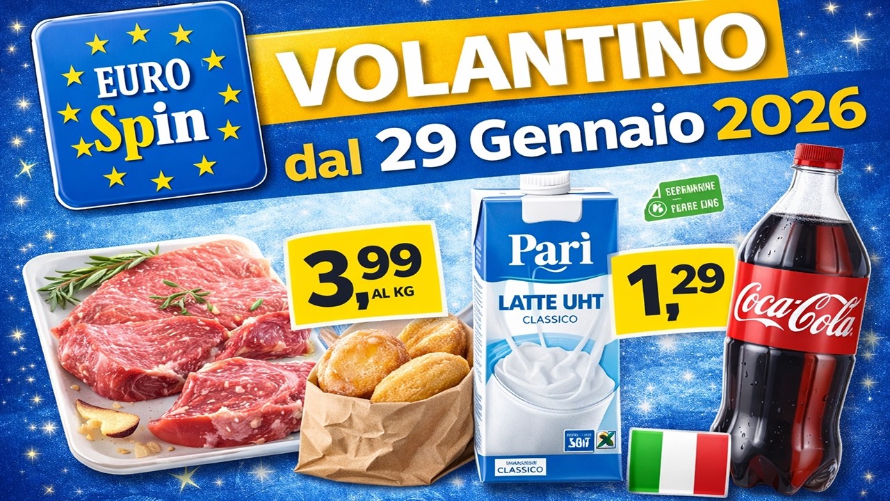 🛒 Volantino Eurospin dal 29 Gennaio 2026 | Offerte imperdibili & Maxi Risparmio 💰