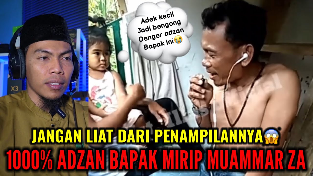 VIRAL! Bapak Tanpa Baju Ini Adzannya 1000% Mirip Adzan KH. Muammar ZA Masya Allah