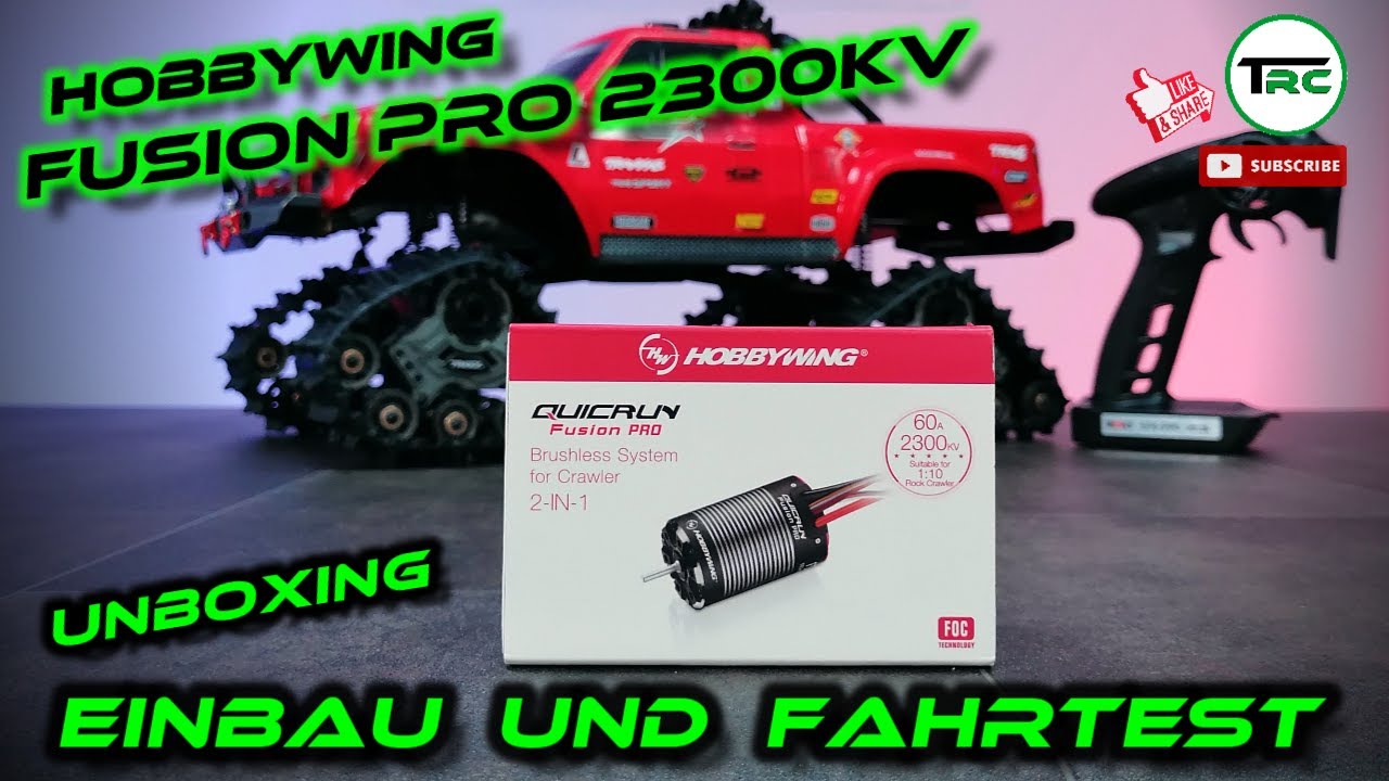 HobbyWing Quicrun Fusion Pro 2300kv - Unboxing / Einbau und Testfahrt