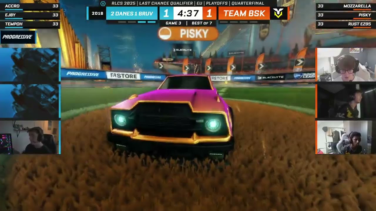 QUARTERFINAL! 2 Danes 1 Bruv vs Team BSK - Official Highlights - RLCS 2025 Europe LCQ