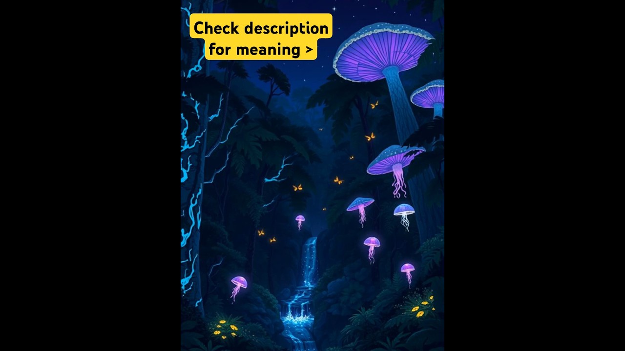 The bioluminescent jungle in ...