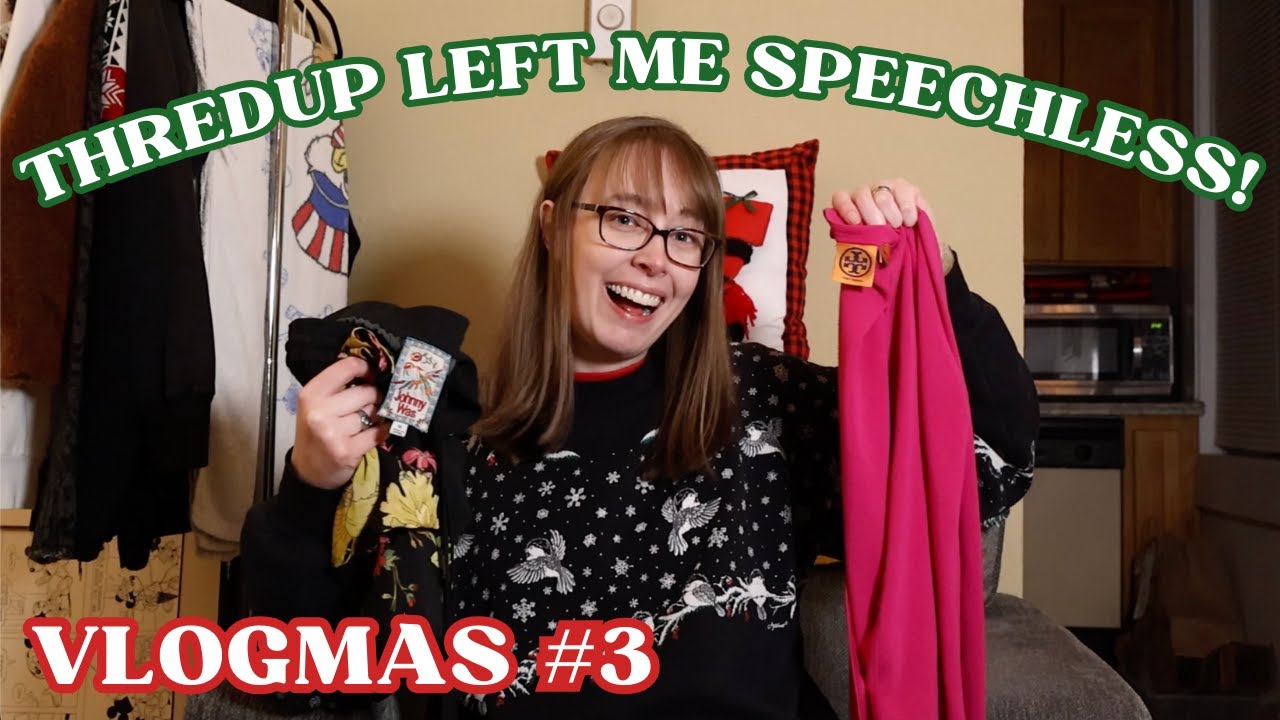ЛУЧШАЯ КОРОБКА ОТ THREDUP RESCUE, КОТОРУЮ Я КОГДА-ЛИБО ПОЛУЧАЛА 🤯 VLOGMAS #3!