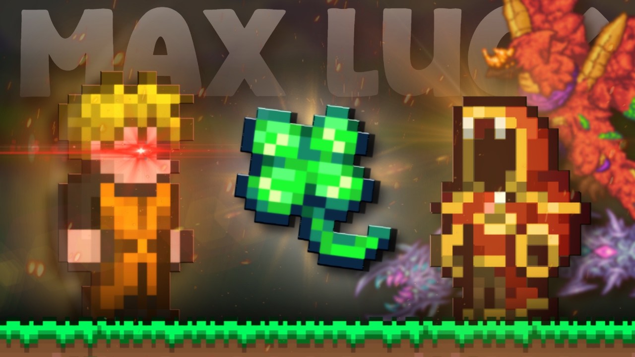 Terraria Calamity but we have MAX LUCK...
