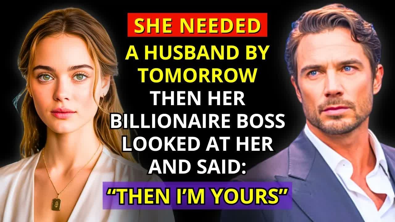 She Needed a HUSBAND by Tomorrow — Then Her BILLIONAIRE Boss Looked at Her and Said： “Then I’m