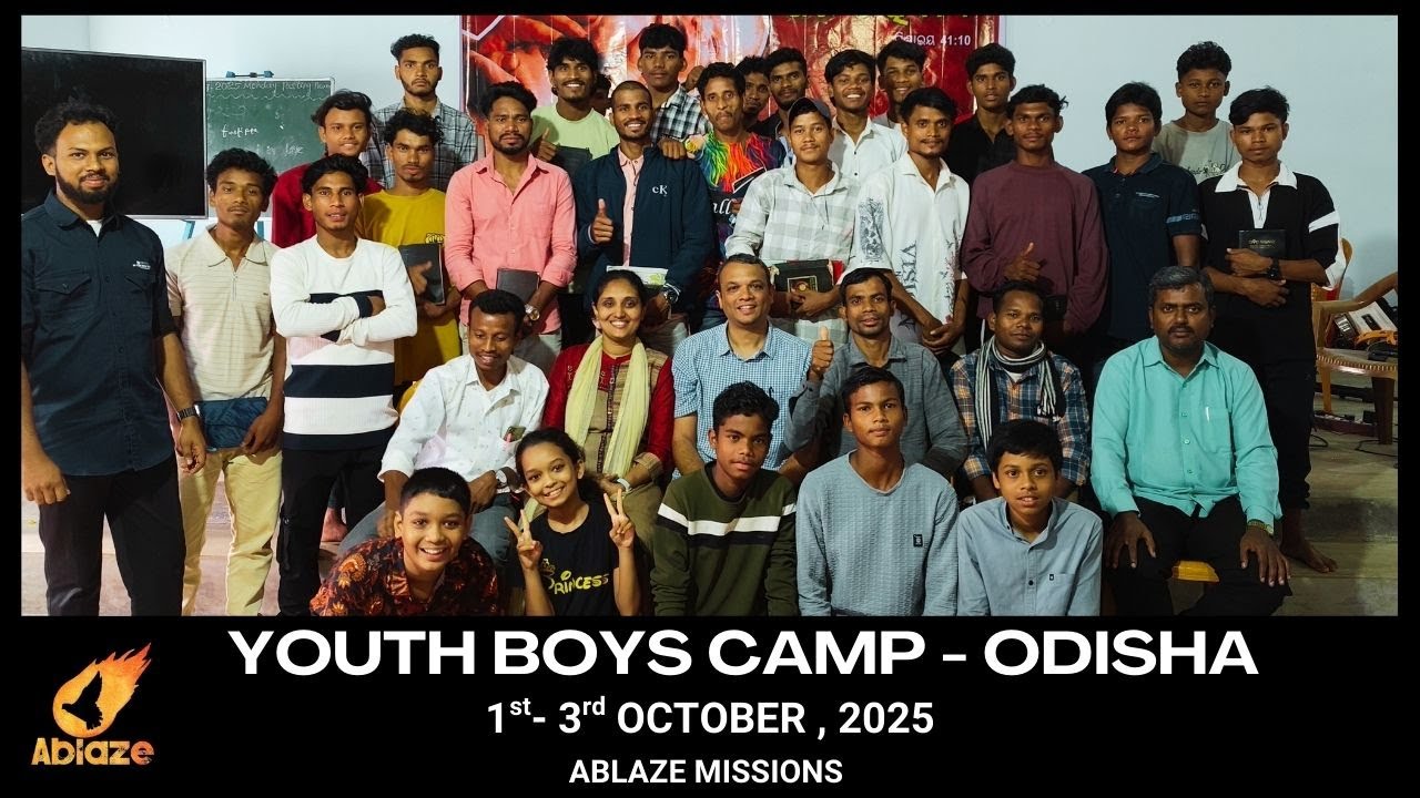 Youth Boys Camp – Odisha | Highlights | Oct 1–3, 2025 | #Ablazemissions