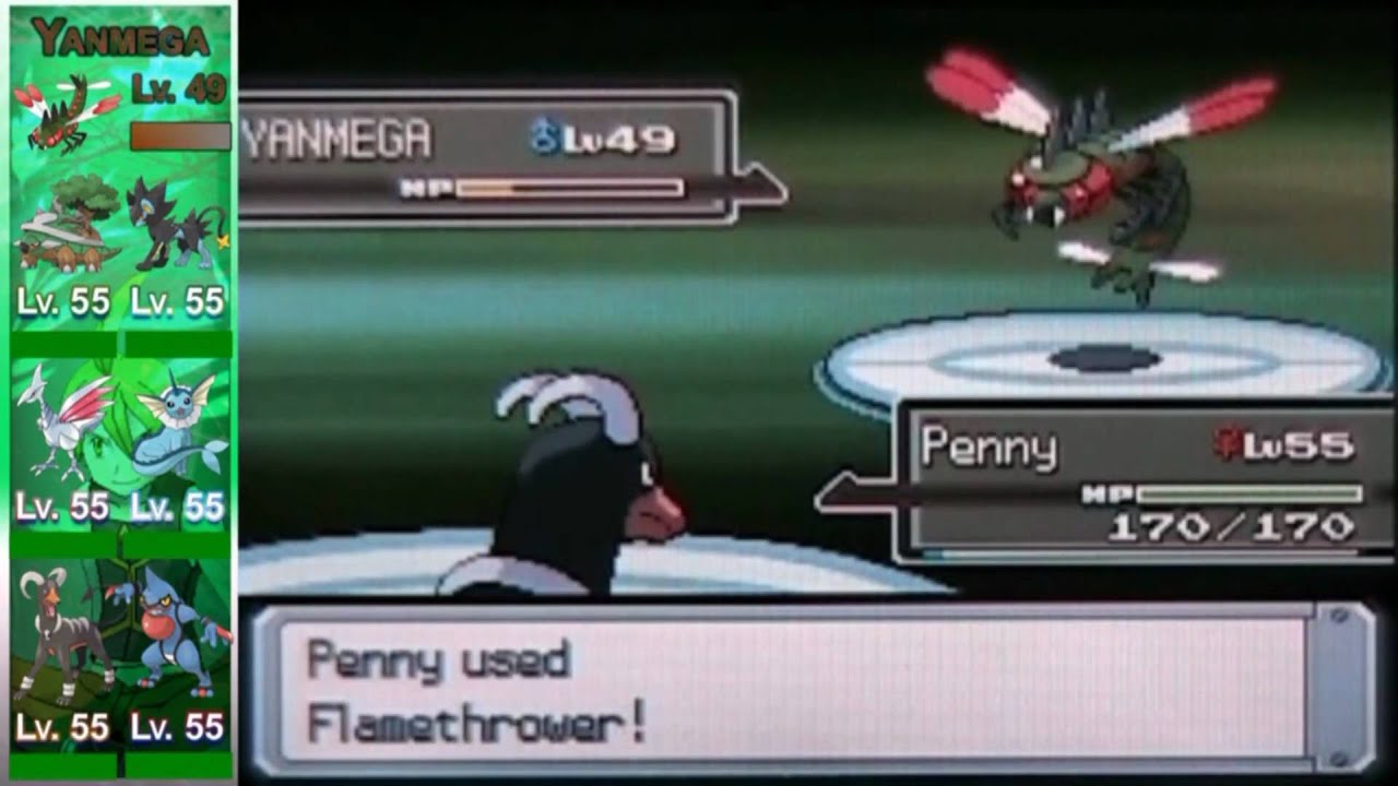 Pokemon Platinum Walkthrough Part 101 Aaron the Bug Master of the Elite Four