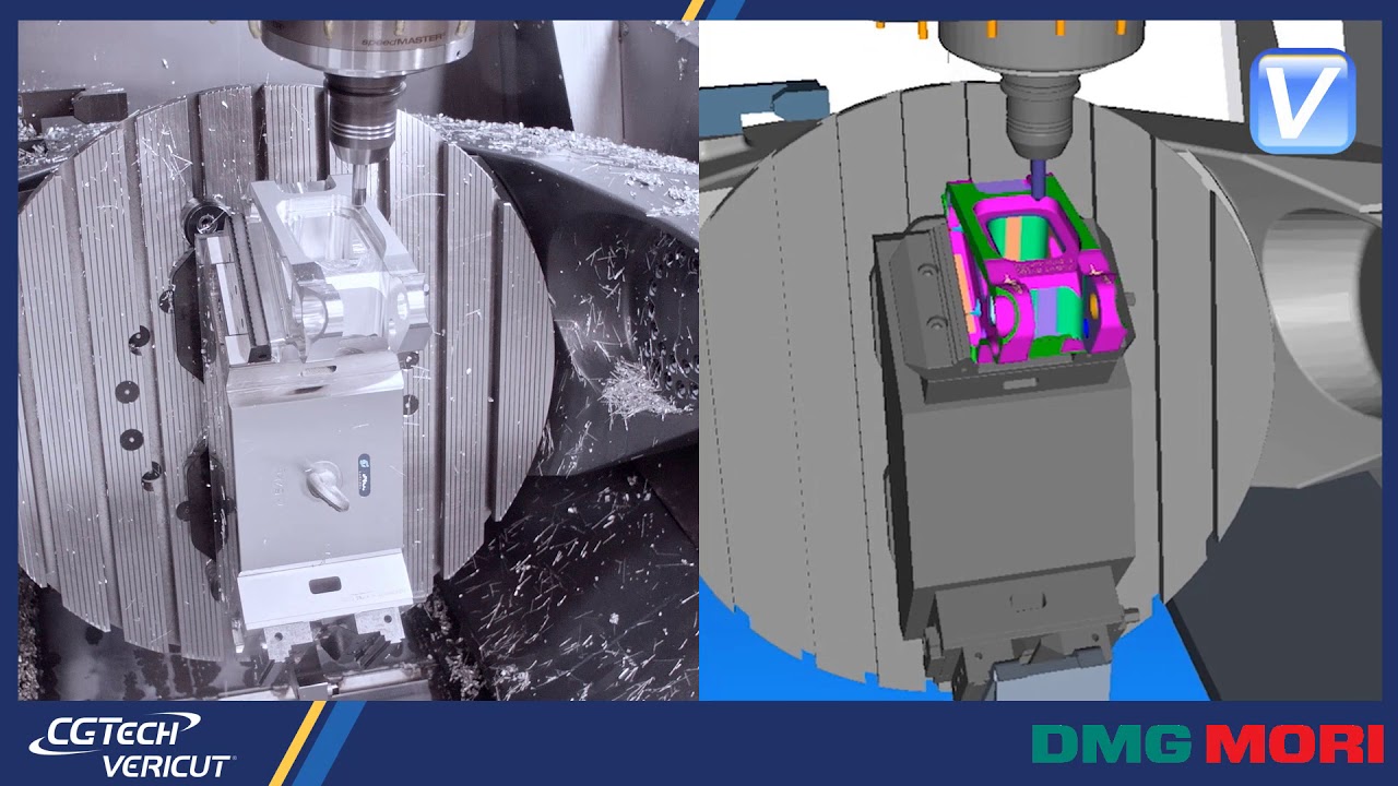 DMG Mori Machine Tool CNC simulation with VERICUT