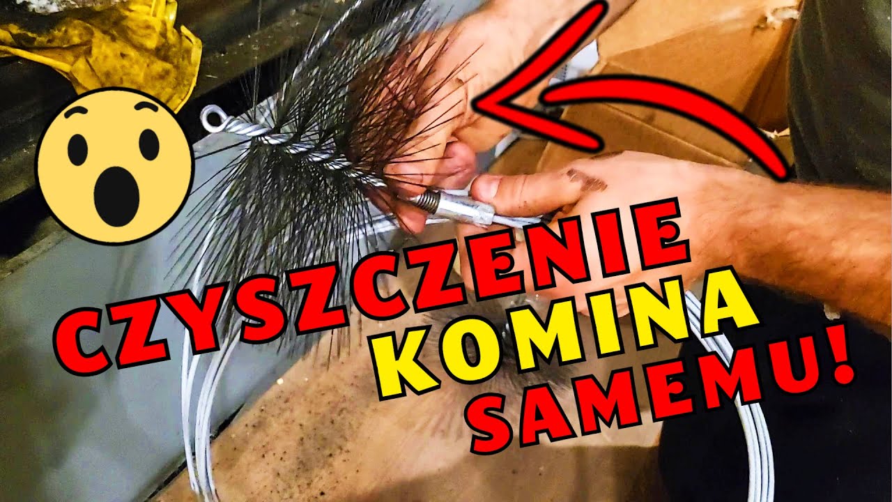 ►Czyszczenie komina od dołu. Szczotka do czyszczenia komina samemu - Da się? DIY Dom za 100 tys 405