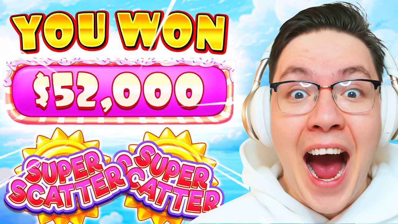 WORLD RECORD!!! The CRAZIEST $52,000 WIN on SUGAR RUSH SUPER SCATTER