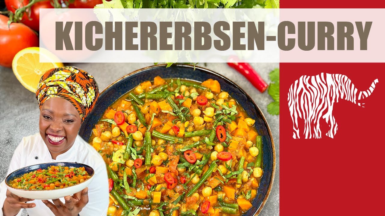 Kichererbsen-Curry - Mchuzi wa maharagwe