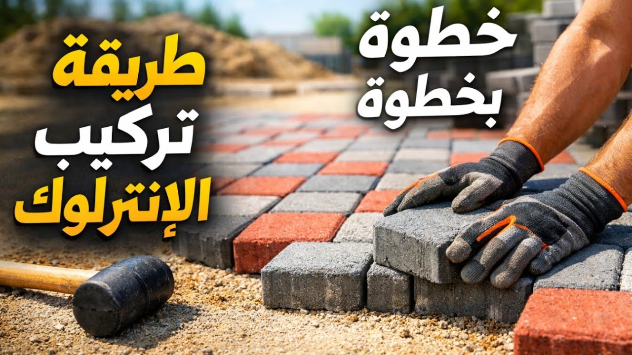 الانترلوك للارضيات - لون الانترلوك - اشكال الانترلوك للحدائق - بند الانترلوك - مما يتكون الانترلوك