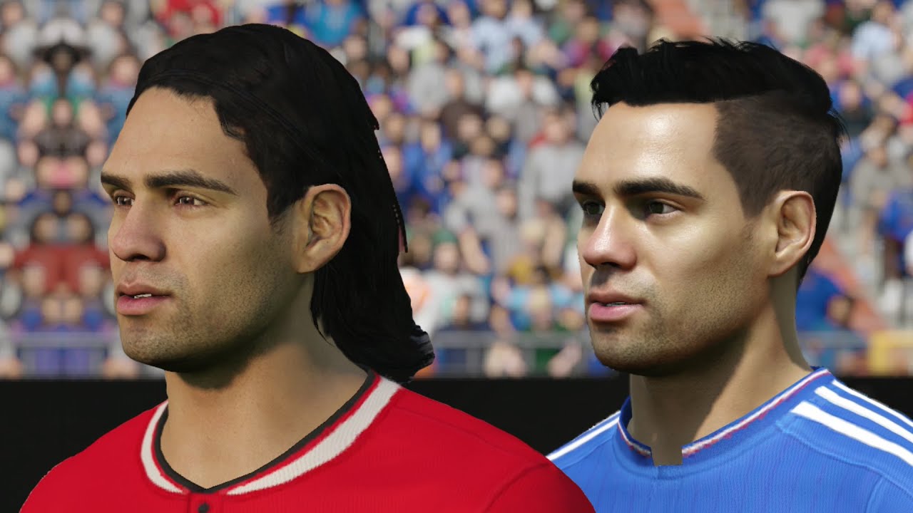 FIFA 16 vs FIFA 15 Faces Chelsea FC (Hazard, Falcao, Diego Costa)